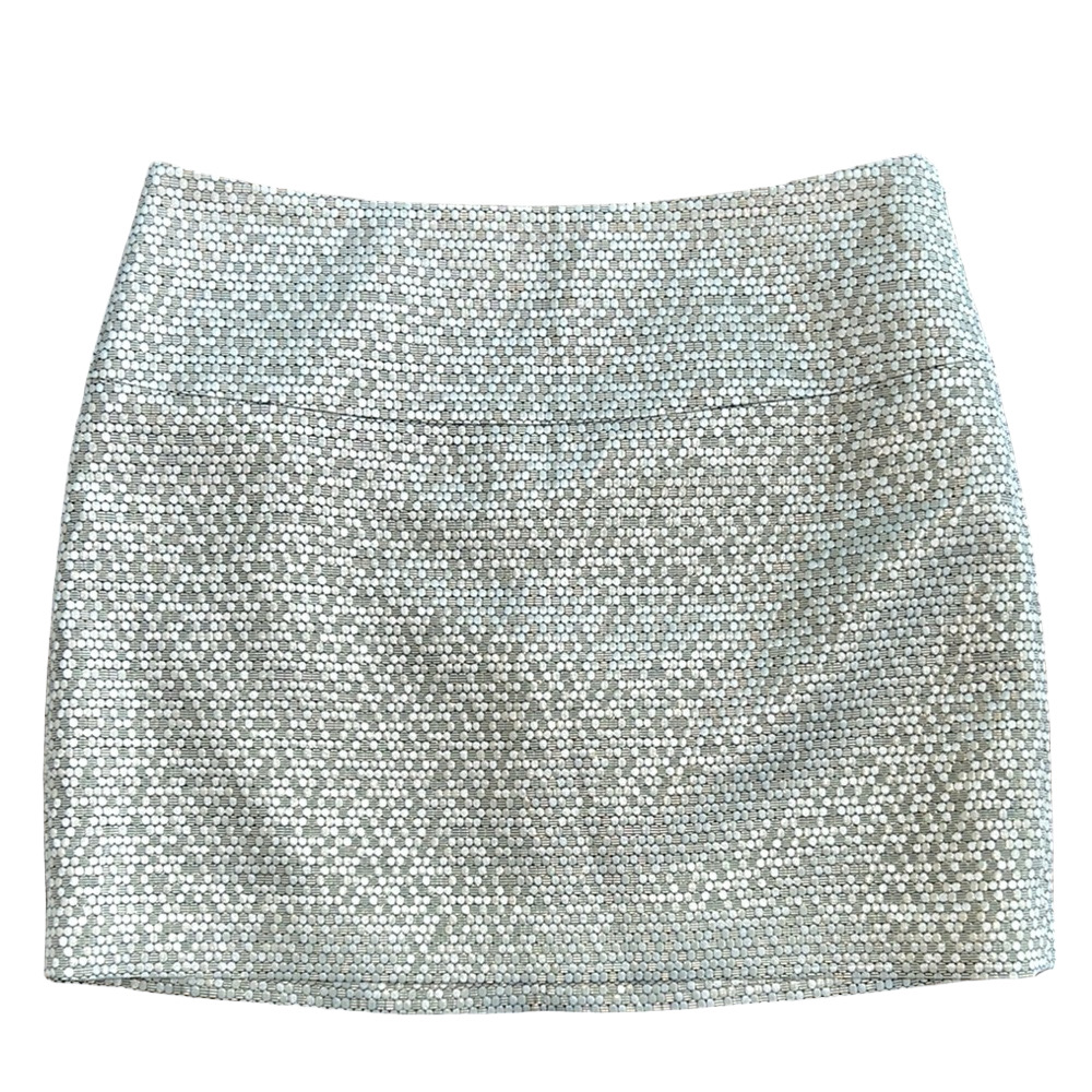 Express: Metallic Print Skirt: Size 2